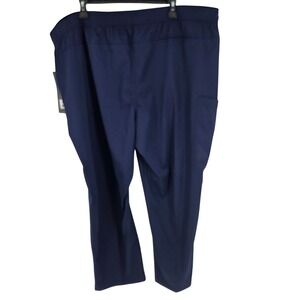 Greys Anatomy by Barco Womens Indigo Blue Belted Cargo Scrub Pants 4XL GRSP507X